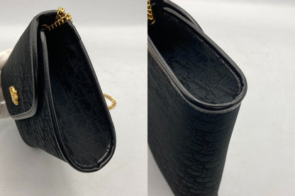 Christian Dior クリスチャンディオール トロッター チェーン ショルダーバッグ 中古 D4