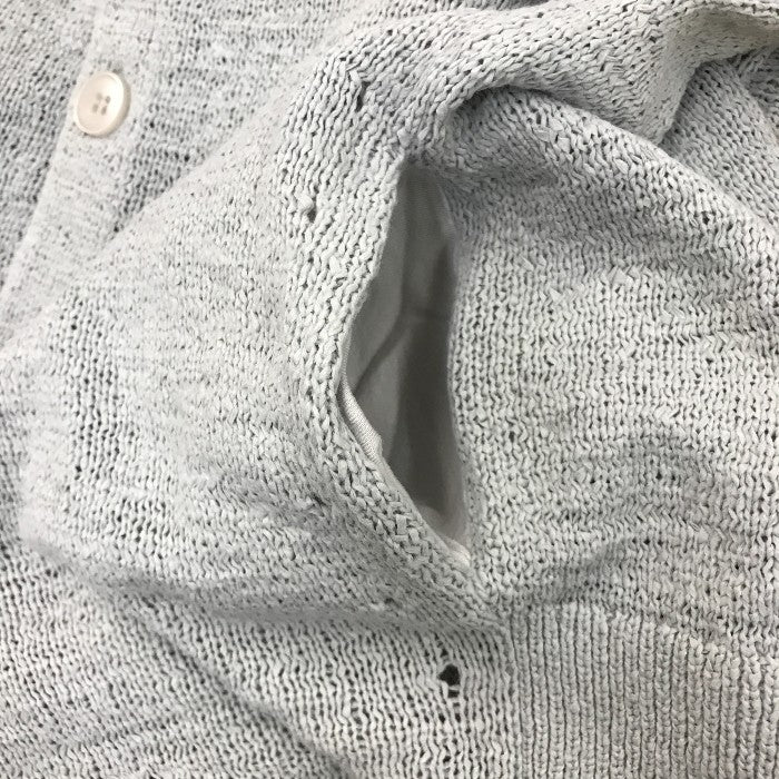 EMPORIO ARMAN エンポリオアルマーニ カーディガン ハイネック ボタン ライトグレー サイズ44 中古 N1