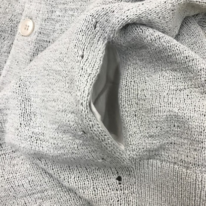 EMPORIO ARMAN エンポリオアルマーニ カーディガン ハイネック ボタン ライトグレー サイズ44 中古 N1