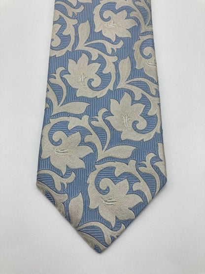 VERSACE ヴェルサーチェ (ヴェルサーチ）花柄 ネクタイ 中古 D4