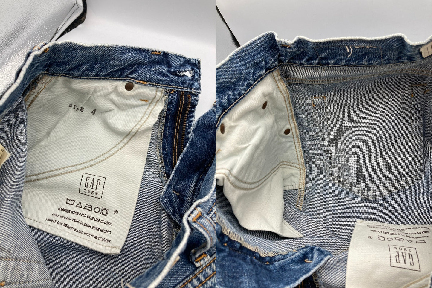 GAP 1969 ギャップ 00s イタリア製 パッチドデニムスカート 293029-00-6 サイズ4 中古 D4