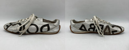 DOLCE＆GABBANA ドルチェ＆ガッバーナ メッシュレザー スニーカー サイズ38 中古 D4