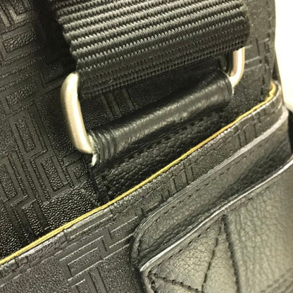 Dunhill ダンヒル ディーエイト ショルダーバッグ メンズ 斜め掛け エンボス PVC マグネット ブラック 中古 T1