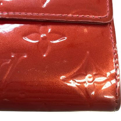 LOUIS VUITTON ルイヴィトン ヴェルニ ポルトフォイユ サラ 長財布 レディース 二つ折り ボタン エナメル ポムダムール M93530 中古 T1
