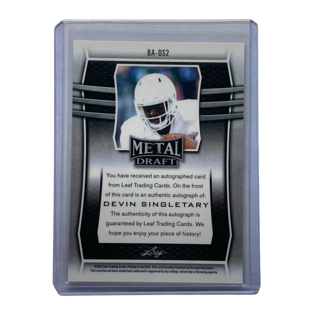 Leaf NFLカード METAL DRAFT DEVIN SINGLETARY #BA-DS2 中古 IT2