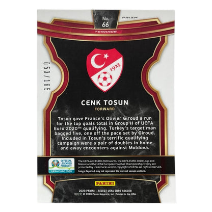 PANINI サッカーカード SELECT UEFA EURO PRIZM CENK TOSUN TURKEY /165 #66 中古 IT2