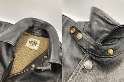 LEATHER BOMU レザーボム 馬革 ホースハイド レザージャケット サイズXL メンズ 中古 D4
