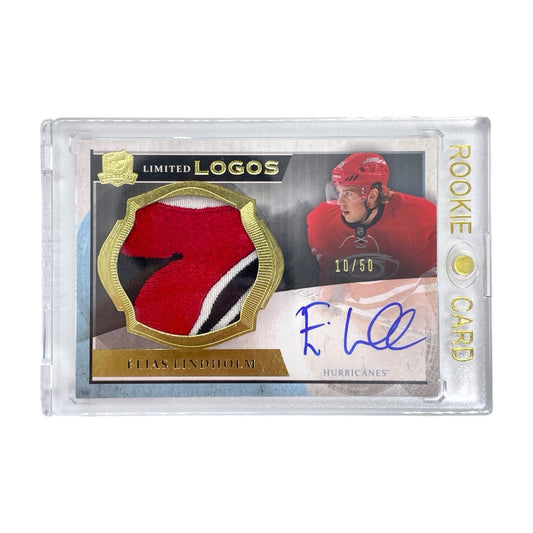 UPPER DECK NHLカード THE CUP LIMITED LOGOS ELIAS LINDHOLM HURRICANES 10/50 #LL-LI 中古 IT1