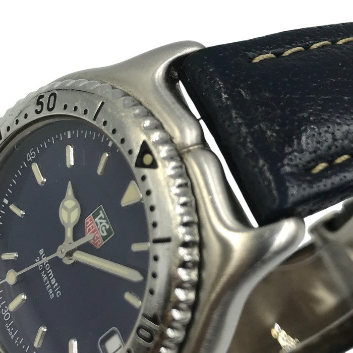 TAG HEUER タグホイヤー セルデイト 腕時計 ユニセックス ボーイズ 自動巻き オートマティック アナログ シルバー/ネイビー WI2211 中古 T1