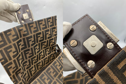 FENDI フェンディ ズッカ柄 マンマバケット ワンショルダーバッグ 中古 D4