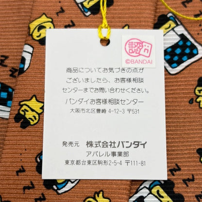 未使用品 BANDAI バンダイ たまごっち まめっち 総柄 ネクタイ ブラウン レディース メンズ かわいい キャラクター 中古 W４