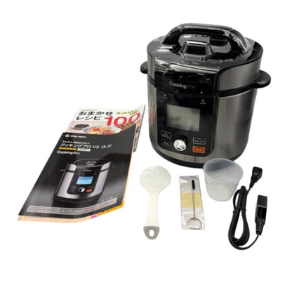 shop Japan ショップジャパン クッキングプロ V2 電気圧力鍋 CV32SA-01 家電 キッチン家電 調理器具 レシピ付 中古 W４