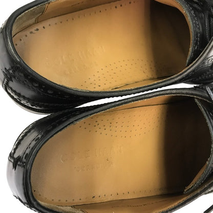 COLE HAAN コールハーン GRAND.OS ドレスシューズ メンズ レザー ウイングチップ 革靴 ビジネス ブラック 7.5サイズ C21179 中古 T1