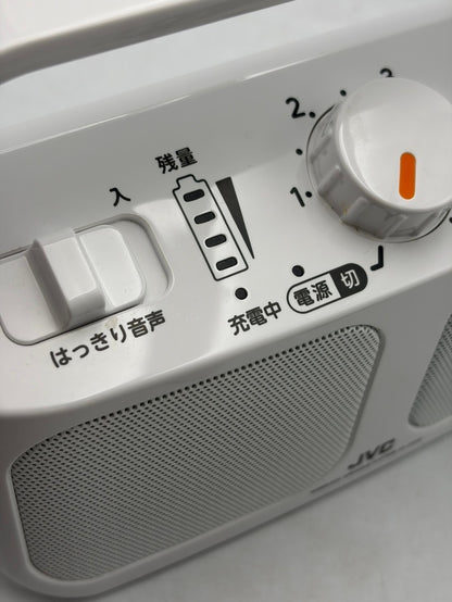JVC SP-A850-W テレビ用ワイヤレススピーカー みみ楽シリーズ ホワイト スピーカー お年寄り コンパクト 中古 W４