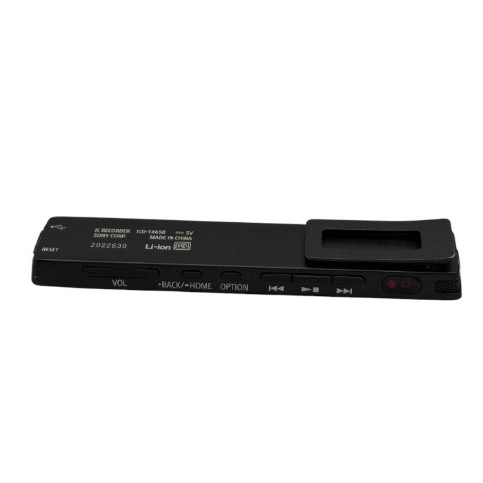 ソニー SONY ステレオICレコーダー ICD-TX650 : 16GB 高性能デジタルマイク内蔵 ブラック ICD-TX650 B 家電 コンパクト 小さめ スリム スティック型 録音 充電式 中古 W1