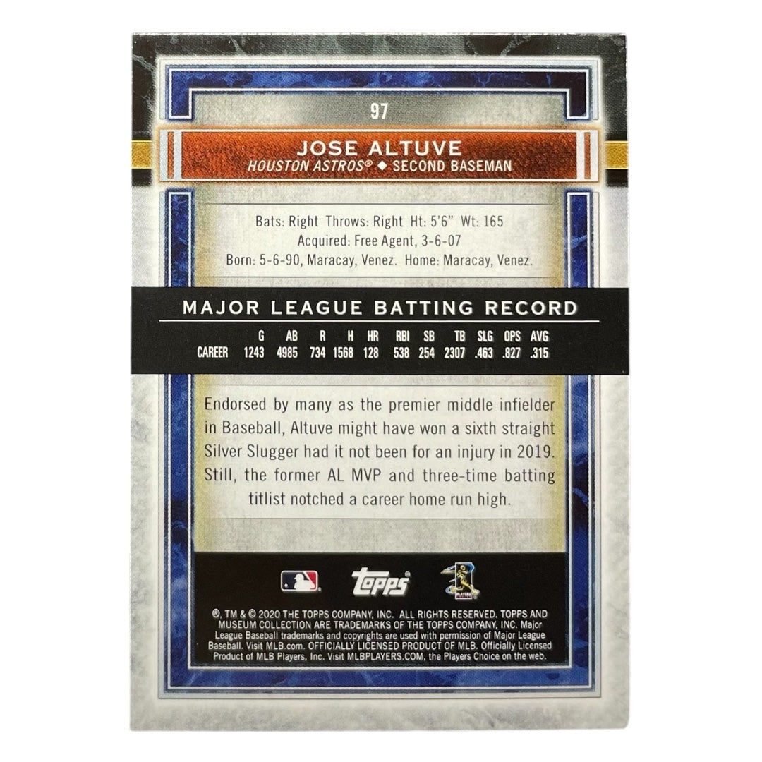 TOPPS MLBカード MUSEUM COLLECTION JOSE ALTUVE HOUSTON ASTROS /50 #97 中古 IT2