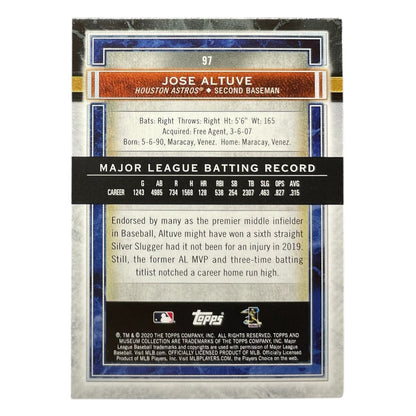 TOPPS MLBカード MUSEUM COLLECTION JOSE ALTUVE HOUSTON ASTROS /50 #97 中古 IT2