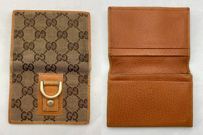 GUCCI グッチ GGキャンバス 名刺入れ カードケース 141417 中古 D4