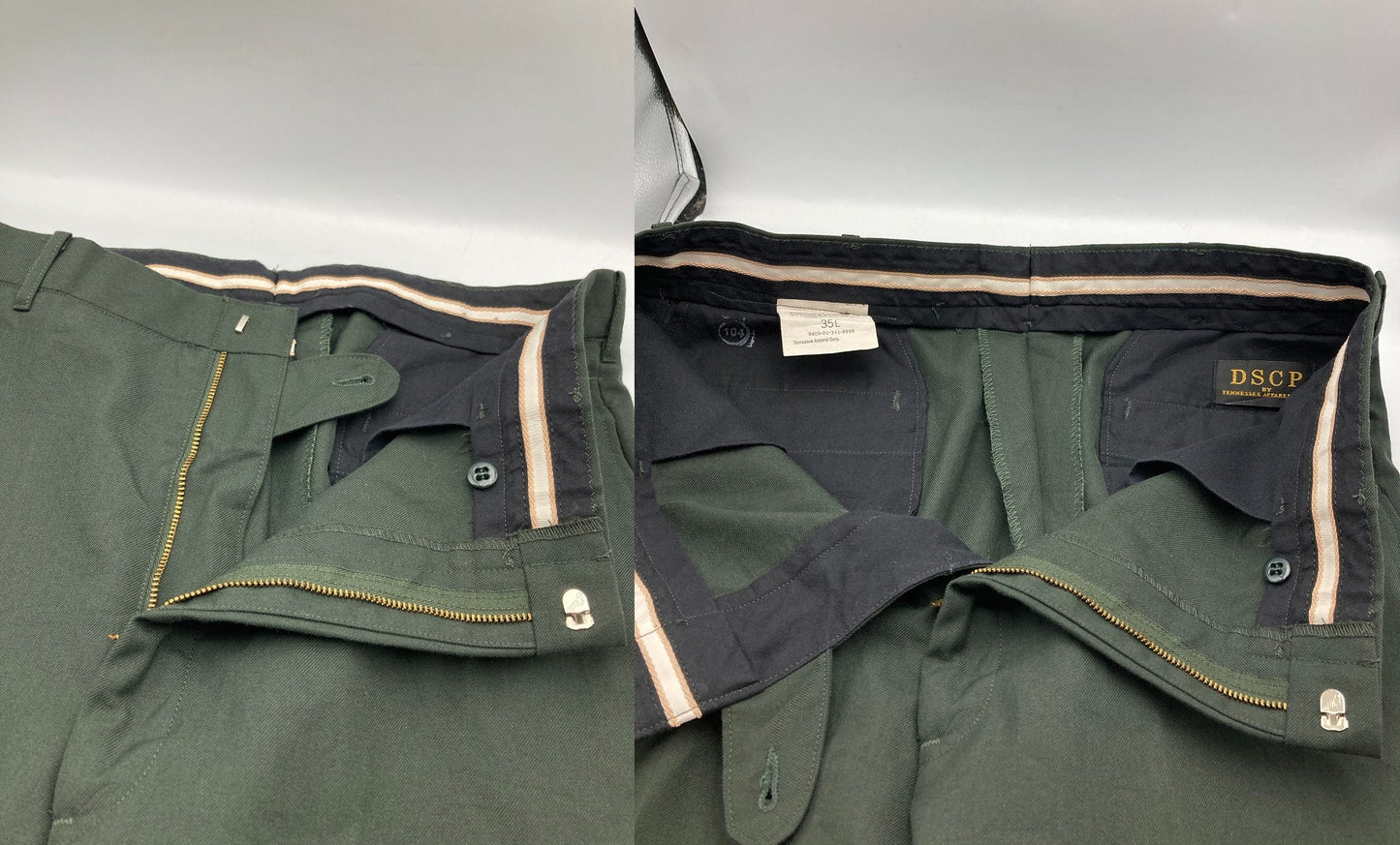 DSCP BY TENNESSEE APPAREL CORP. ミリタリー ウールパンツ トラウザーズ サイズ35L 中古 D4