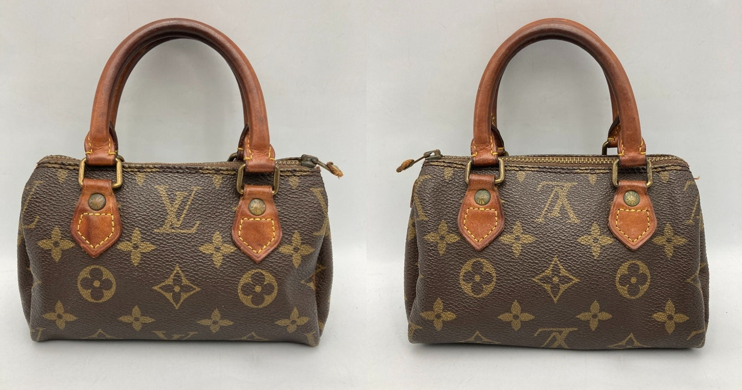 LOUIS VUITTON ルイヴィトン モノグラム ミニスピーディ ハンドバッグ M41534 中古 D4