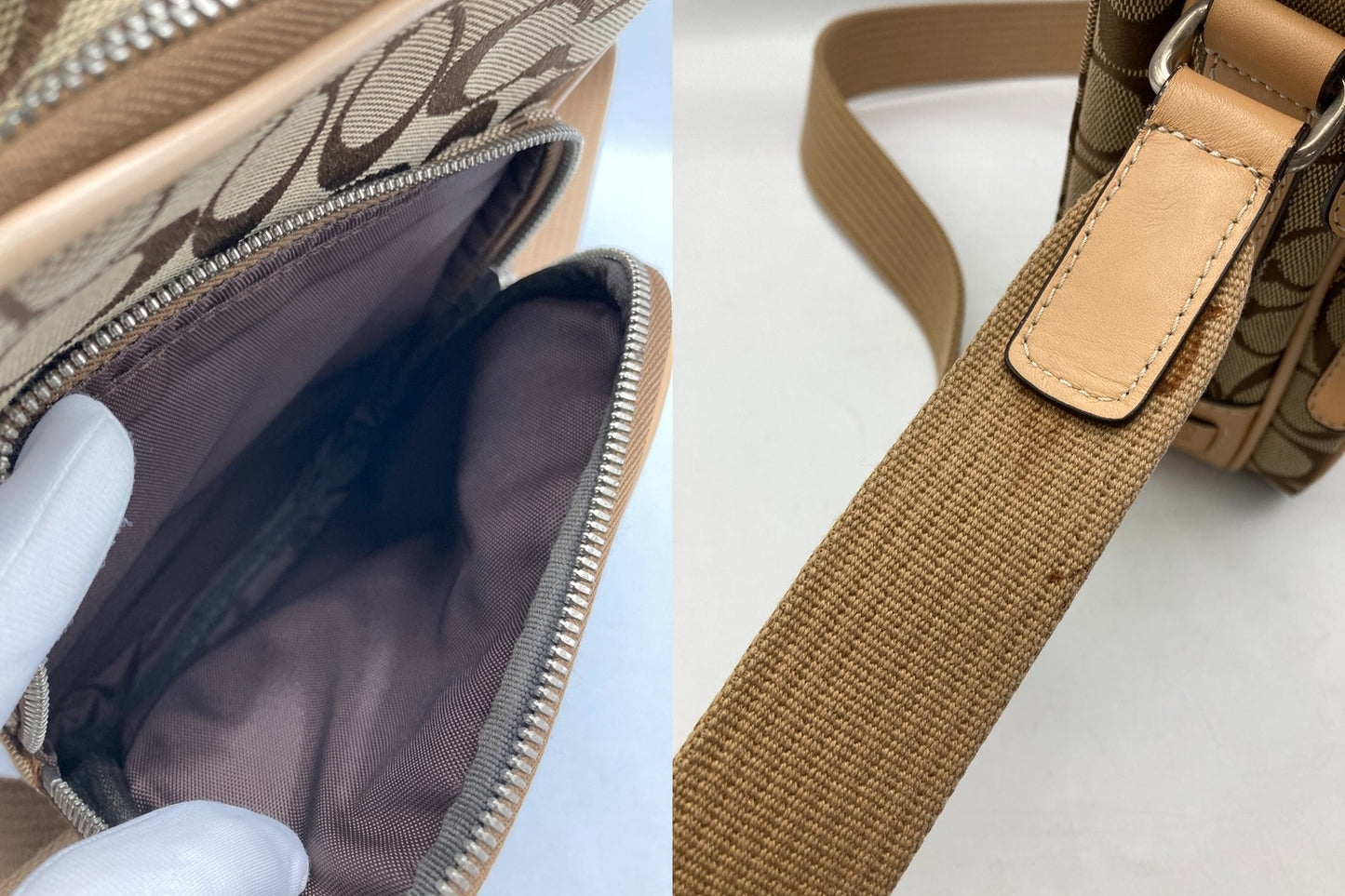 COACH コーチ シグネチャー クロスボディ ショルダーバッグ 4270 中古 D4