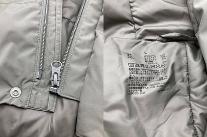 無印良品 あったか中わた洗えるフードジャケット 341547-379 2023年モデル サイズL 中古 D4