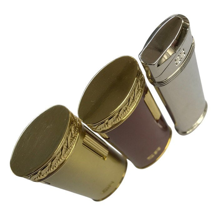 SONIA RYKIEL / GIVENCHY ガスライター 3点セット スリム 着火未確認 ジャンク品 ゴールド/レッド/シルバー 中古 T1