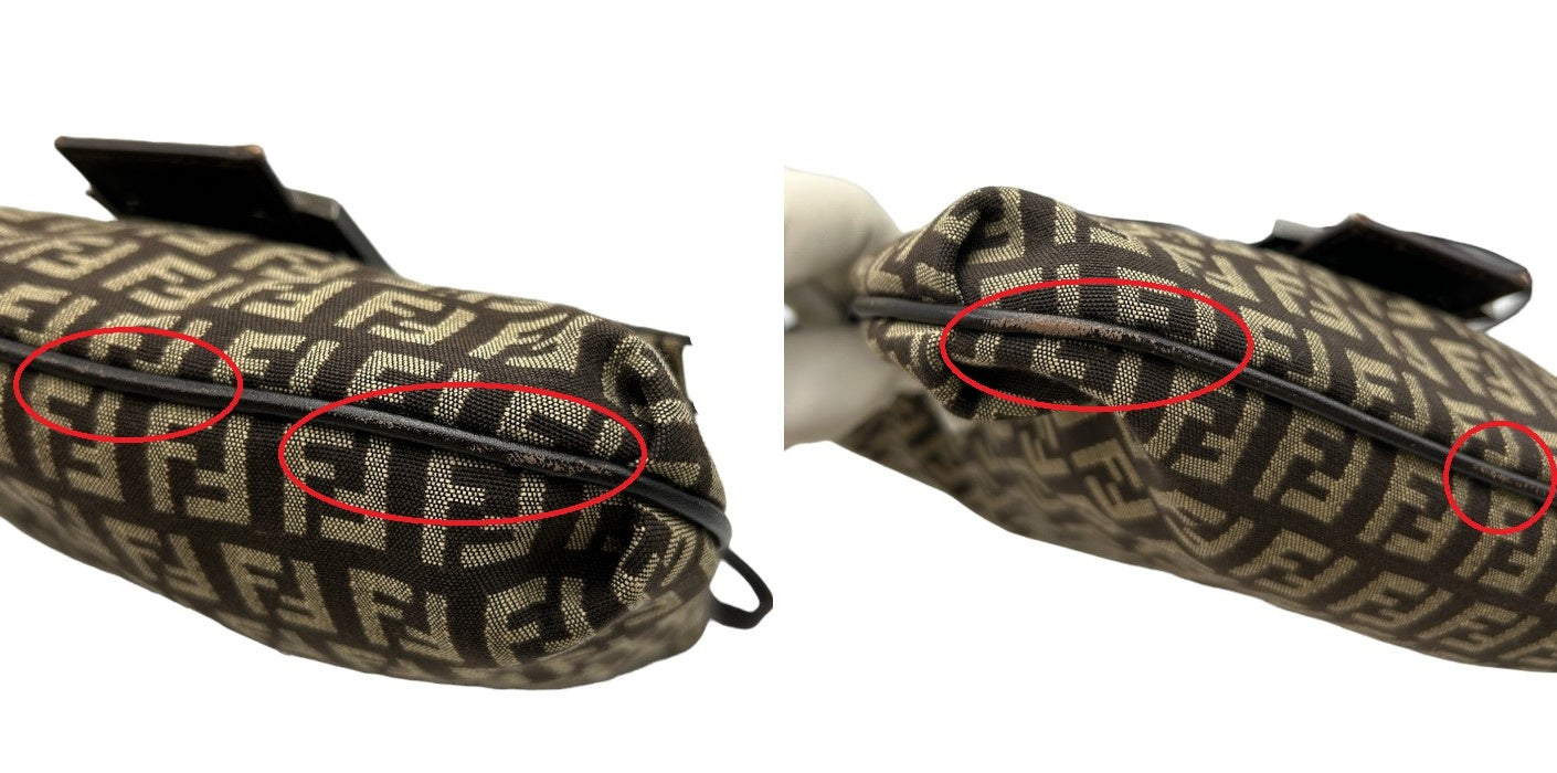 FENDI フェンディ ズッキーノ カムセポシェット ショルダーバッグ 斜め掛け 小さめ 総柄 中古 W４