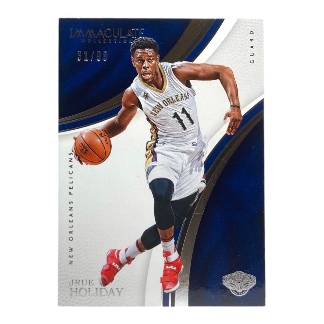 PANINI NBAカード IMMACULATE COLLECTION JRUE HOLIDAY NEW ORLEANS PELICANS /99 #51 中古 IT2