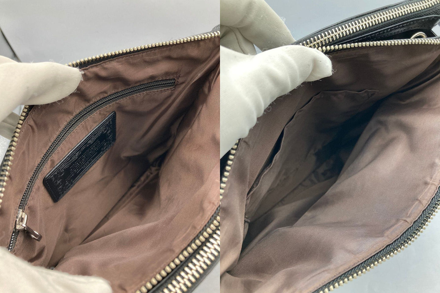 HUNTING WORLD ハンティングワールド ナイロン ショルダーバッグ ブラック 中古 D4