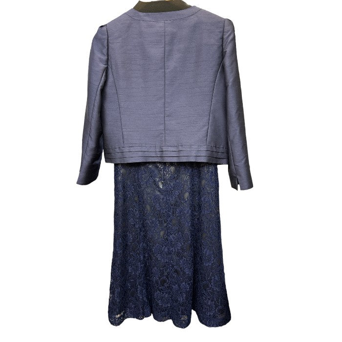 SHATLE HOUSE シャトルハウス フォーマル セットアップ 9号 ワンピース ノーカラージャケット レディース レース 中古 W４