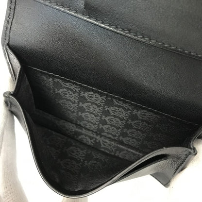 dunhill ダンヒル サイドカー 名刺入れ/カードケース メンズ レザー ロゴプレート ビジネス ブラック QD4700A 中古 T1