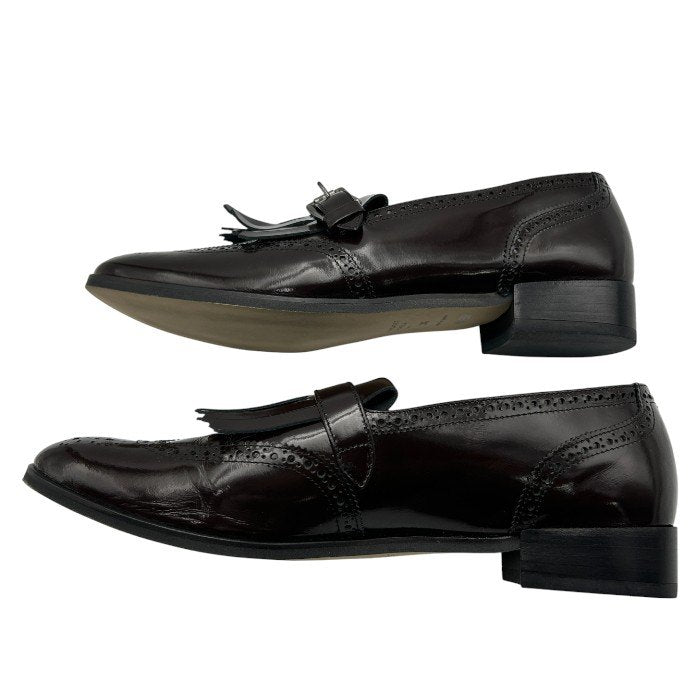 MARGARET HOWELL idea マーガレットハウエル アイデア タッセル ローファー 24 1/2 靴 シューズ レディース エナメル レザー 中古 W４