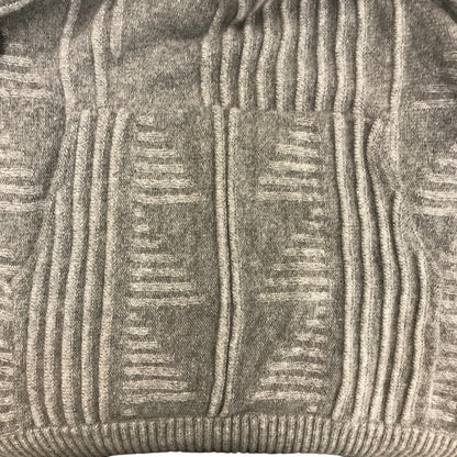 EMPORIO ARMANI エンポリオアルマーニ プルオーバーパーカー メンズ ウール フード グレー Sサイズ 中古 N1