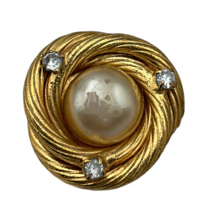 CHANEL シャネル フェイクパール イヤリング レディース 両耳 ブランド アクセサリー 中古 W4