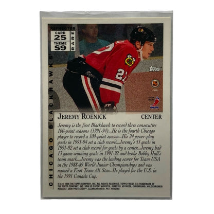 TOPPS NHLカード FINEST JEREMY ROENICK BLACKHAWKS #25 中古 IT2