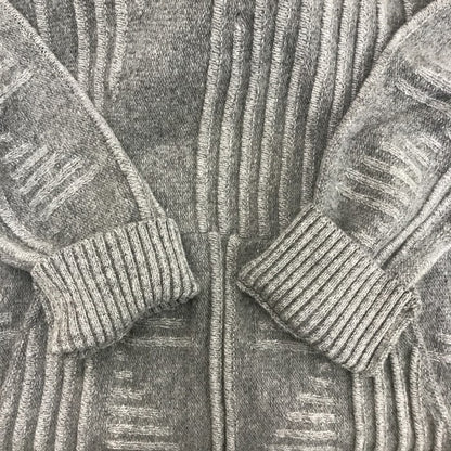 EMPORIO ARMANI エンポリオアルマーニ プルオーバーパーカー メンズ ウール フード グレー Sサイズ 中古 N1