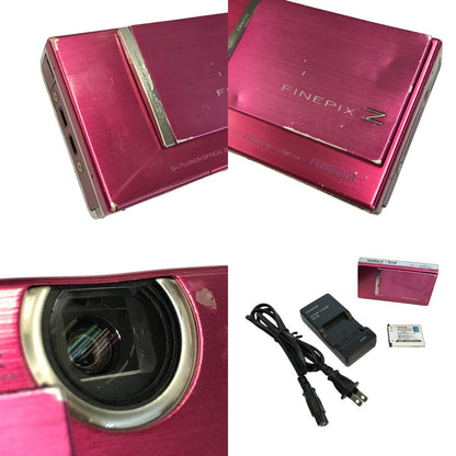 FUJIFILM フジフイルム FINEPIX コンパクトデジタルカメラ ピンク 光学5倍ズーム SDカード Z100fd 中古 T1