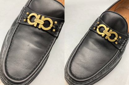 Salvatore Ferragamo サルヴァトーレフェラガモ ガンチーニ ローファー UR31285 サイズ8 メンズ 中古 D4