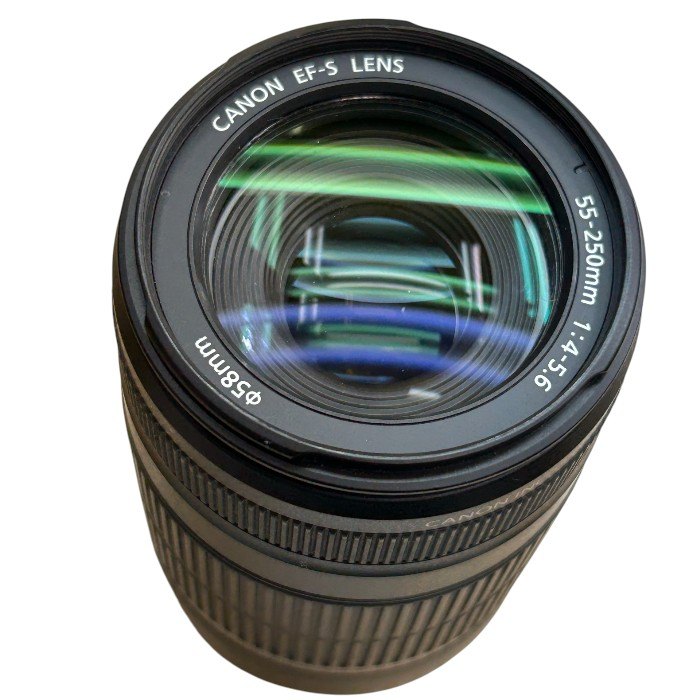ジャンク品 Canon キヤノン EF-S55-250mm F4-5.6 Is カメラ レンズ 中古 W４