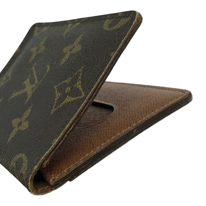 LOUIS VUITTON ルイヴィトン モノグラム ポルトカルトパス カードケース ユニセックス 定期入れ パスケース ブラウン M66541 中古 T1