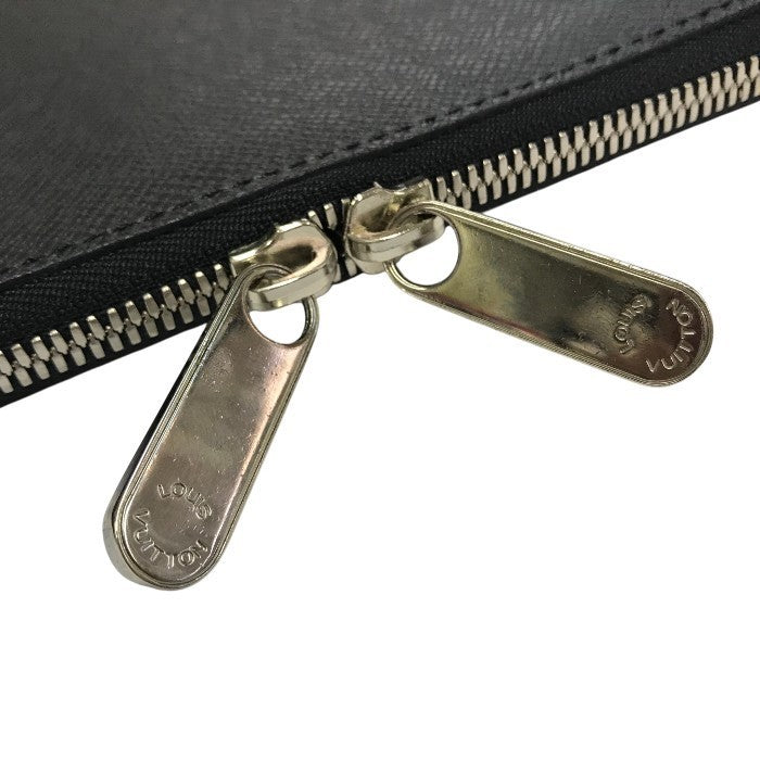 LOUIS VUITTON ルイヴィトン タイガ エテュイ 5 クラヴァット ネクタイケース メンズ ビジネス 出張 旅行 ブラック M30302 中古 T1
