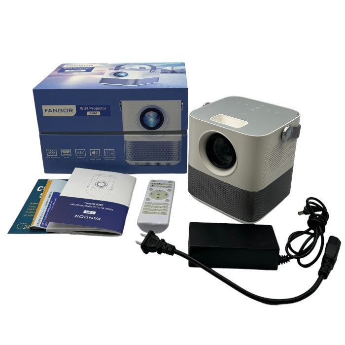 FANGOR WiFi プロジェクター F-802 ワイヤレス 有線 HDMI ミラーリング コンパクト 中古 W４