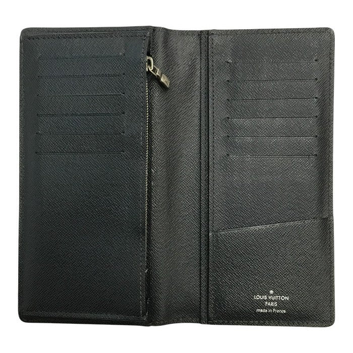 LOUIS VUITTON ルイヴィトン エピ ポルトフォイユプラザ 長財布 メンズ 2つ折り シンプル デイリー ブラック M60622 中古 T1
