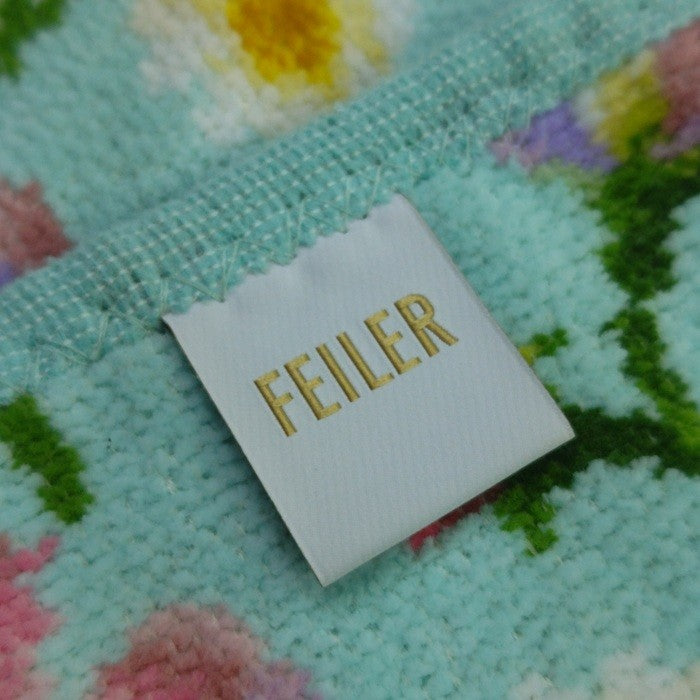 【未使用品】 FEILER フェイラー スウィートスイートピー グリーン ゲストタオル 中古 H４
