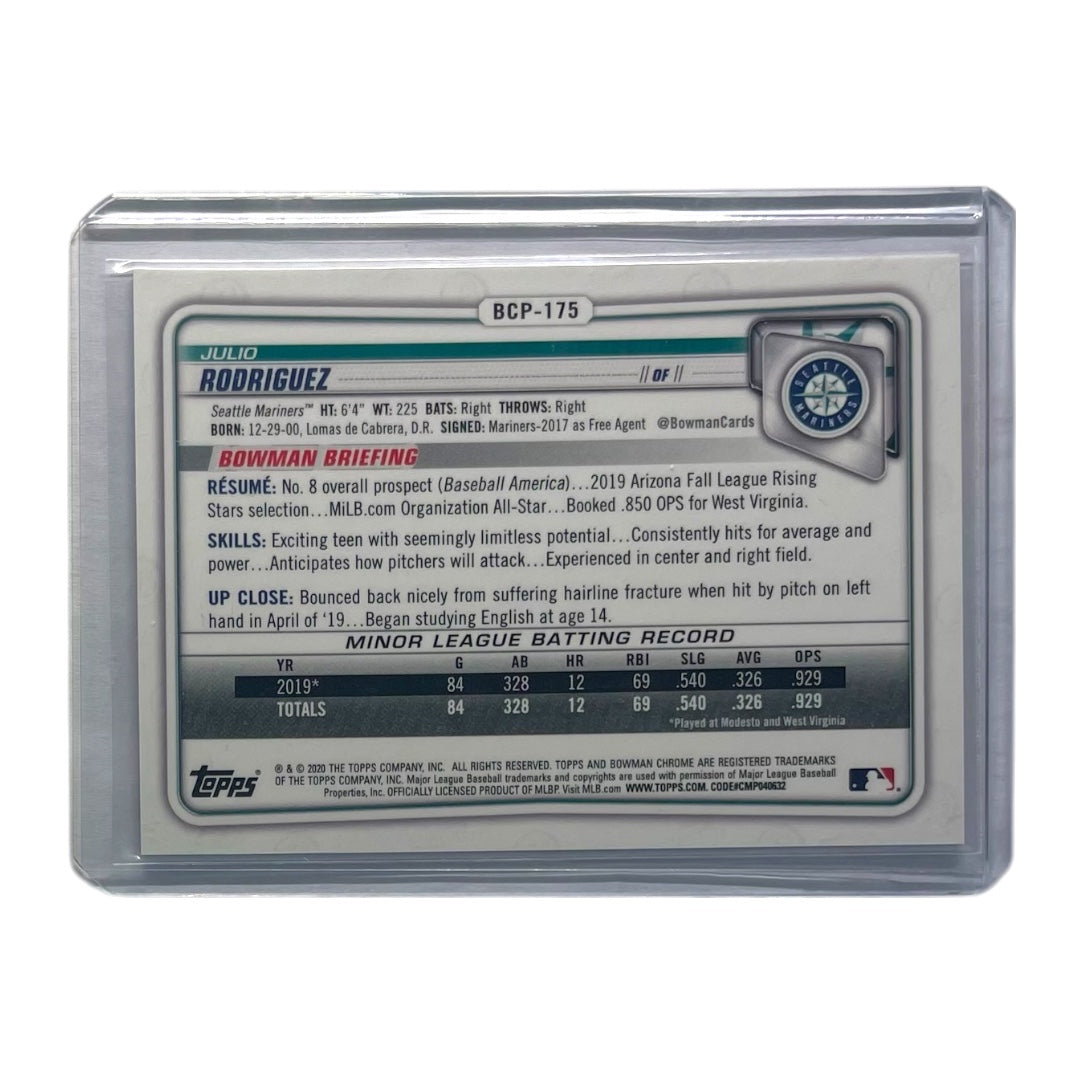 TOPPS MLBカード BOWMAN CHROME JULIO RODRIGUEZ SEATTLE MARINERS /150 #BCP-175 中古 IT2