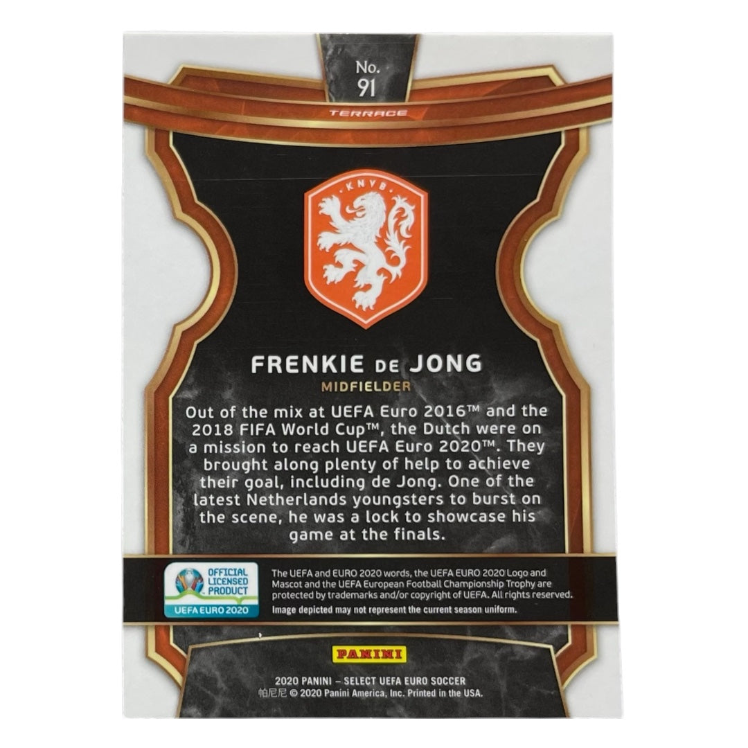 PANINI サッカーカード SELECT UEFA EURO FRENKIE DE JONG NETHERLANDS #91 中古 IT2