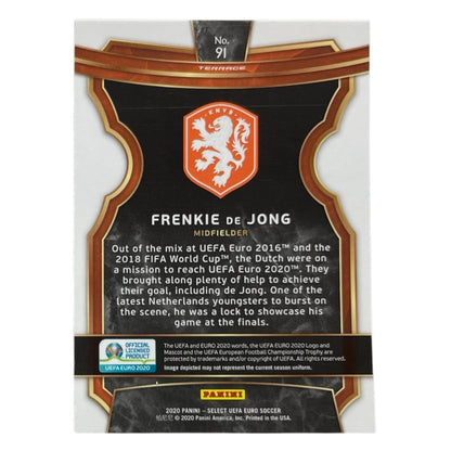 PANINI サッカーカード SELECT UEFA EURO FRENKIE DE JONG NETHERLANDS #91 中古 IT2