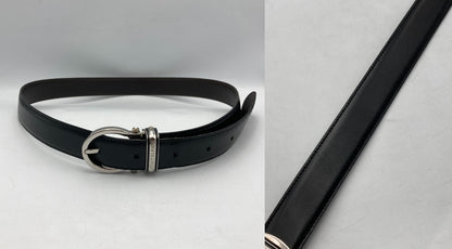 MONT BLANC  モンブラン バックル レザーベルト メンズ 中古 D4