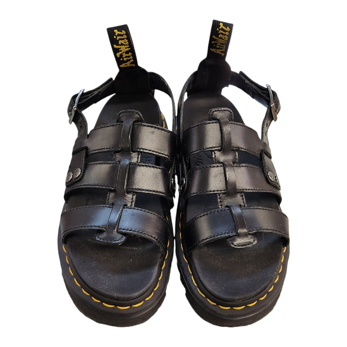 Dr.Martens ドクターマーチン TERRY サンダル レディース レザー 3ストラップ ブラック UK4 約23cm 中古 T1